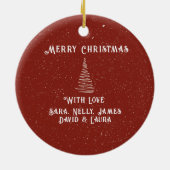 クリスマスツリー装飾おばあちゃん セラミックオーナメント (裏面)