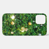 クリスマスツリー装飾の背景。ヴィンテージゴル Case-Mate iPhoneケース (裏面 (横))