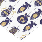 クリスマスツリー装飾パターン ショートテーブルランナー (コーナー)