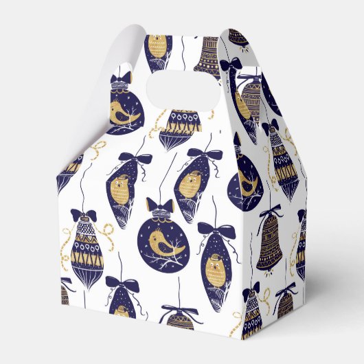 クリスマスツリー装飾パターン フェイバーボックス (正面サイド)