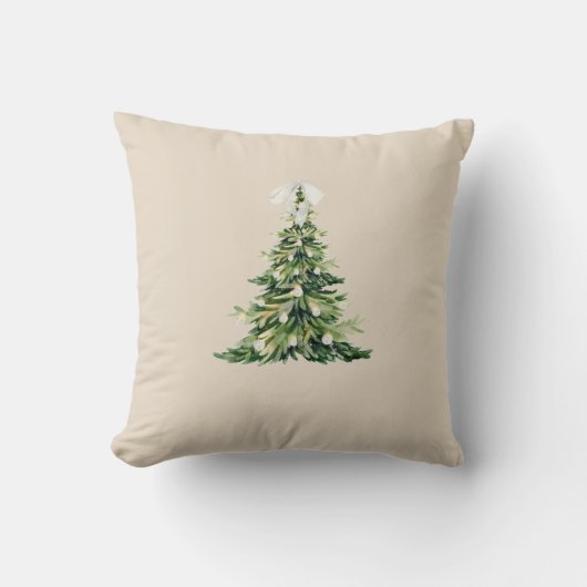 クリスマスツリー装飾用クッションとボウ クッション (正面)