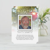 クリスマスツリー記念&サンキューポーブカード 案内状 (スタンド正面)