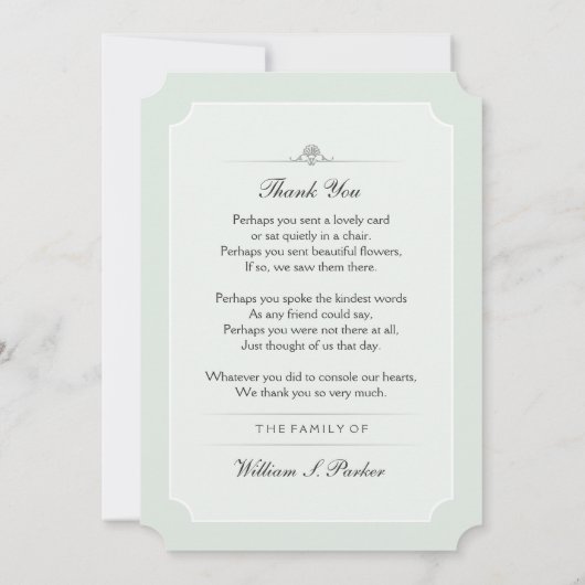 クリスマスツリー記念&サンキューポーブカード 案内状 (裏面)