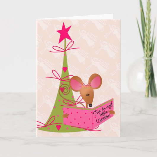 クリスマスツリー読とマウス シーズンカード (正面)