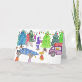 クリスマスツリー販売中 シーズンカード