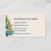 クリスマスツリー販売 名刺 (正面)