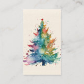 クリスマスツリー販売 名刺 (裏面)