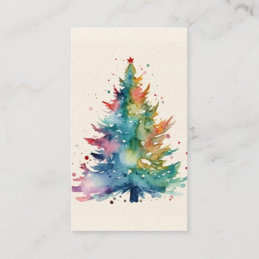 クリスマスツリー販売 名刺 (裏面)