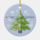 クリスマスツリー賛美の取り付け写真 セラミックオーナメント (正面)