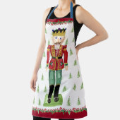 クリスマスツリー赤くるみ割り水カラーホリー エプロン (インサイチュ)