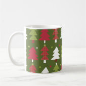 クリスマスツリー赤と緑 コーヒーマグカップ (左)