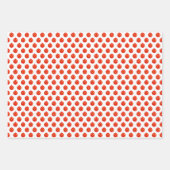 クリスマスツリー赤と緑 ラッピングペーパーシート (正面3)