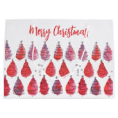 クリスマスツリー赤 ラージペーパーバッグ (正面)