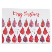 クリスマスツリー赤 ラージペーパーバッグ (裏面)