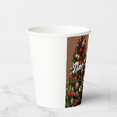 クリスマスツリー近くのセクシーサンタガール 紙コップ (右)