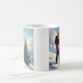 クリスマスツリー遊によるトランプのエレキギター コーヒーマグカップ (中央)