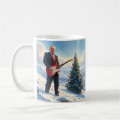 クリスマスツリー遊によるトランプのエレキギター コーヒーマグカップ (左)