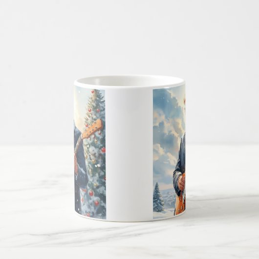 クリスマスツリー遊によるトランプのエレキギター コーヒーマグカップ