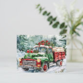 クリスマスツリー運のトラック シーズンポストカード (スタンド正面)