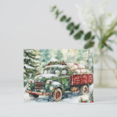 クリスマスツリー運のトラック シーズンポストカード (スタンド正面)
