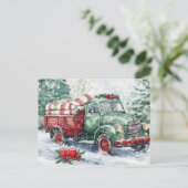 クリスマスツリー運のトラック シーズンポストカード (スタンド正面)