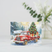 クリスマスツリー運のトラック シーズンポストカード (スタンド正面)