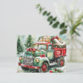 クリスマスツリー運のトラック シーズンポストカード (スタンド正面)
