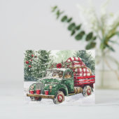 クリスマスツリー運のトラック シーズンポストカード (スタンド正面)