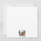 クリスマスツリー運搬トラック シーズンカード (裏面)