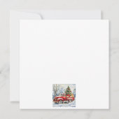 クリスマスツリー運搬トラック シーズンカード (裏面)