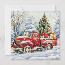 クリスマスツリー運搬トラック シーズンカード