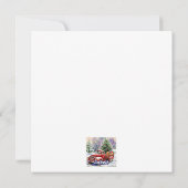 クリスマスツリー運搬トラック シーズンカード (裏面)