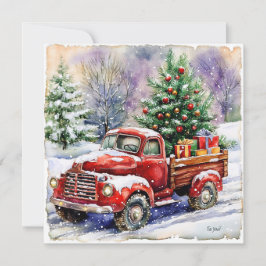 クリスマスツリー運搬トラック シーズンカード