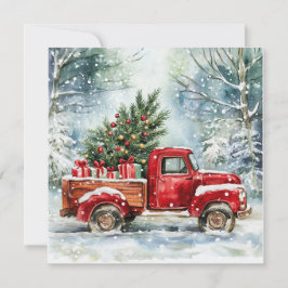 クリスマスツリー運搬トラック シーズンカード