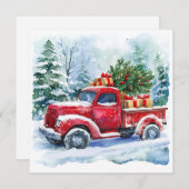 クリスマスツリー運搬トラック シーズンカード (正面/裏面)