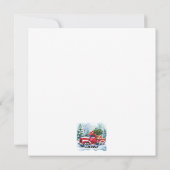 クリスマスツリー運搬トラック シーズンカード (裏面)