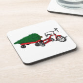 クリスマスツリー配信 コースター (左側)