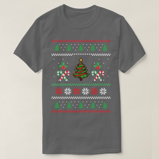 クリスマスツリー醜いクリスマス2 Tシャツ (デザイン正面)