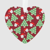 クリスマスツリー野球サンタハッツ オーナメント (裏面)