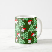 クリスマスツリー野球サンタハッツ コーヒーマグカップ (正面右)