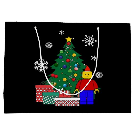 クリスマスツリー野球 ラージペーパーバッグ (裏面)