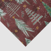 クリスマスツリー金ゴールドスターバーガンディ素朴ウッド 薄葉紙 (詳細)