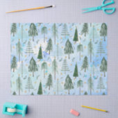 クリスマスツリー金ゴールドスターブルーウォーターモダンカラー 薄葉紙 (クラフト)