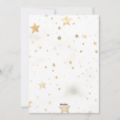 クリスマスツリー金ゴールドブルー書道水色 シーズンカード (裏面)