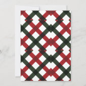 クリスマスツリー雪だるまクリスマスパーティの招待状 招待状 (裏面)