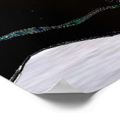 クリスマスツリー雪だるまサプライズアートプリントポスター ポスター (角)