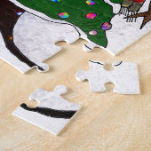 クリスマスツリー雪だるまサプライズプリント ジグソーパズル (側面)