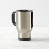 クリスマスツリー雪だるまサプライズプリント トラベルマグ (正面左)