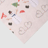 クリスマスツリー雪だるまハートピーチクリスマス 薄葉紙 (詳細)