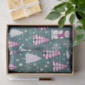 クリスマスツリー雪だるま雪の結晶グリーンクリスマス 薄葉紙 (ギフト)